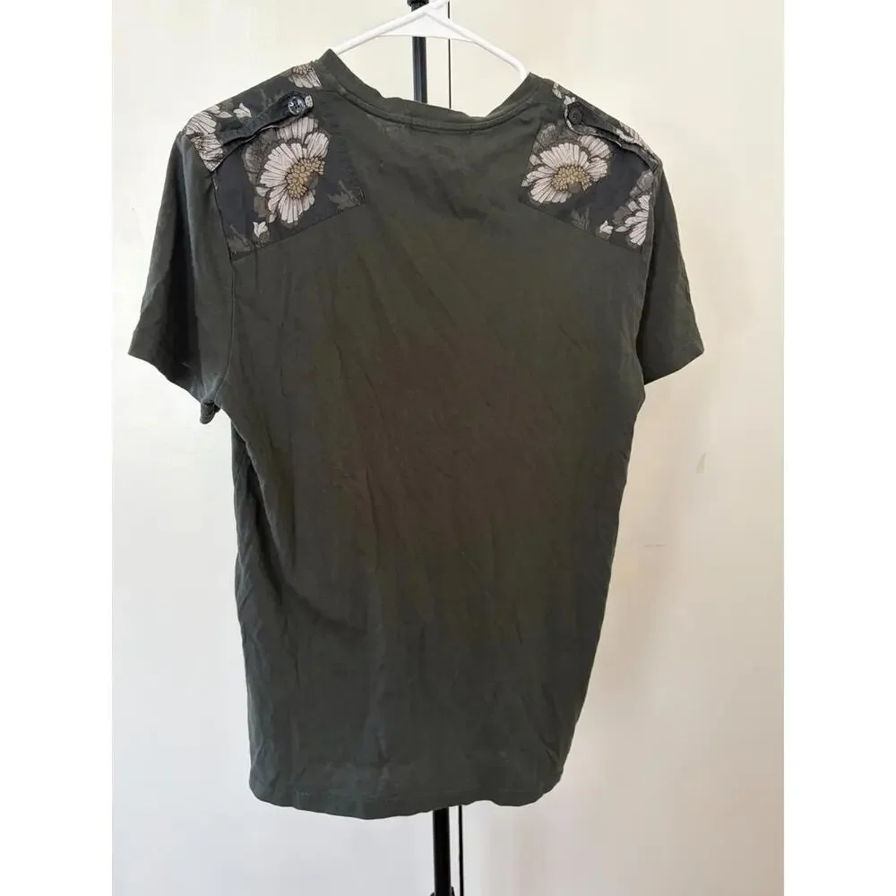 Alexander McQueen Floral Panel T-Shirt - Made in Italy - Size 11 - Picture 5 of 5